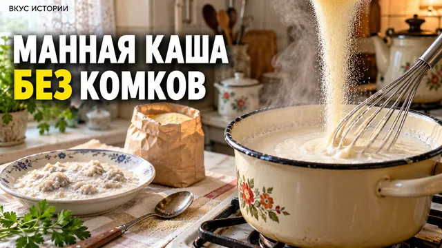 Частая ошибка при приготовлении манной каши: крупу всыпают одним махом