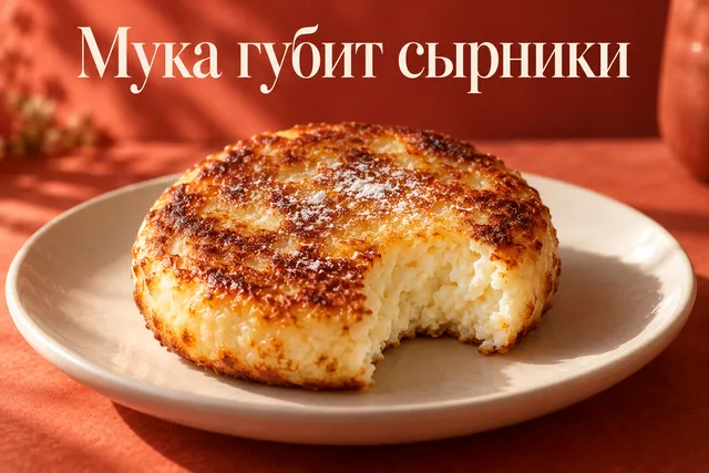 Почему мука превращает сырники в резину, а не в нежный творог?
