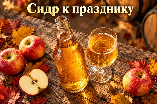 Как домашний сидр стал праздничным напитком, если яблони росли у самого дома?